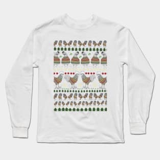 Christmas Chicken Knit Long Sleeve T-Shirt